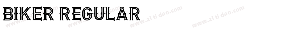 BIKER Regular字体转换
